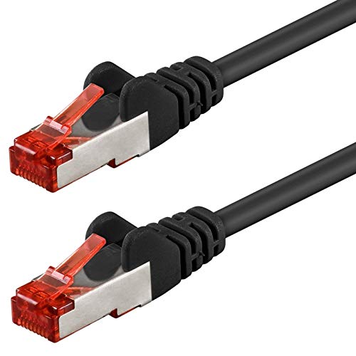 Wentronic CAT6 SSTP Netzwerkkabel (2x RJ45, 10m) schwarz von goobay