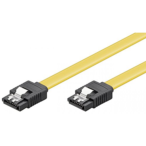 Wentronic HDD S-ATA Kabel 1,5GBs/3GBs/6GBs (S-ATA L-Type auf L-Type) gelb von goobay