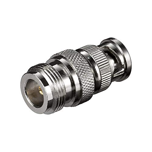Wentronic N 126 F – BNC M N – BNC Edelstahl Aderverbinder – Verbinder Fäden (Edelstahl) von goobay