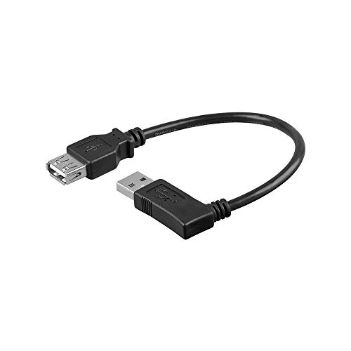 Wentronic USB 2.0 Kabel (A Stecker rechts auf A Buchse) 0,15 m schwarz von goobay