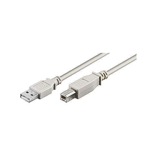 Wentronic USB Kabel (A-Stecker auf B-Stecker) Grau 5m von goobay