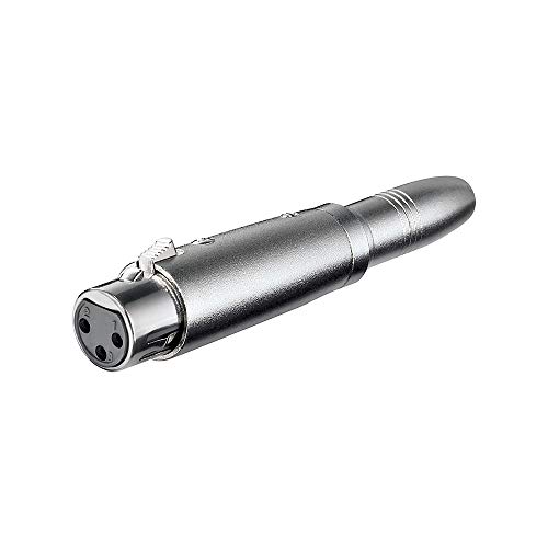 XLR Adapter 3-polig XLR Kupplung auf 6.3mm mono Kuppl. von goobay