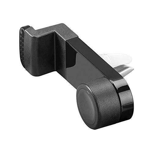 goobay 47139 Lueftungsgitter Handy-Kfz-Halterung 360° drehbar 51-90mm, Schwarz von goobay