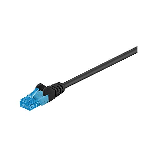 goobay 55411 RJ45 Patchkabel CAT 6A U/UTP / 500 MHz Netzwerkkabel/Kupfer Internetkabel halogenfrei/RJ 45 Stecker/LAN Kabel/Schwarz / 7,5m von goobay