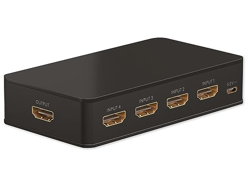 GOOBAY HDMI-Umschaltbox 4 auf 1, 4K, 60 Hz von goobay