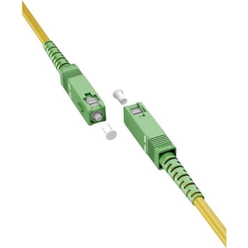 goobay 59643 Glasfaserkabel (FTTH) / Singlemode (OS2) Simplex/SC APC (8°) Stecker auf SC-APC (8°) Stecker/Lichtwellenkabel / 15 Meter von goobay