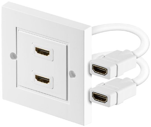 goobay 5er Set HDMI Wanddose 2X HDMI A-Buchse Geschirmt goobay 5er Set HDMI Wanddose 2X HDMI A-Buchse Geschirmt von goobay