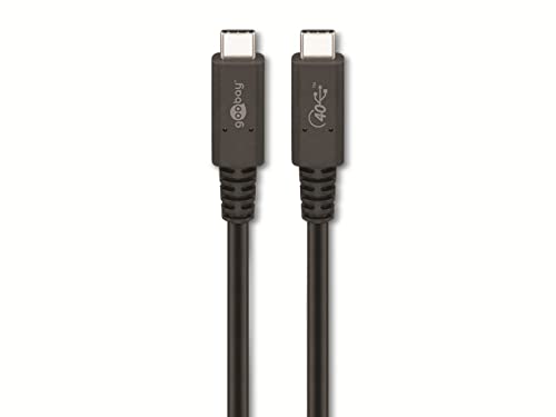 goobay 60200 USB4 Kabel Gen 3x2 / USB C auf USB C Schnellladekabel 100W 20V 5A / 40 Gbits Datenübertragungsrate / Zertifiziertes USBC 4.0 Kabel / 1m goobay 60200 USB4 Kabel Gen 3x2 / USB C auf USB C Schnellladekabel 100W 20V 5A / 40 Gbits Datenübertragungsrate / Zertifiziertes USBC 4.0 Kabel / 1m von goobay