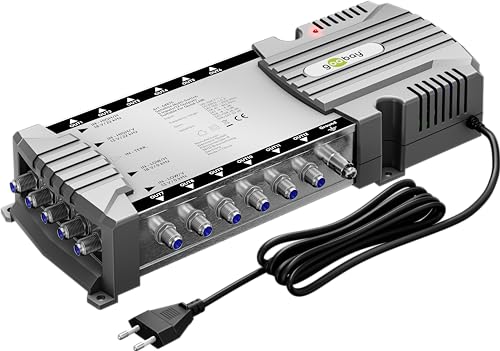goobay 64875 - Sat Multischalter 5/12 / Multischalter 12 Teilnehmer ermöglicht individuelles Empfangssignal / 5 Eingänge - 12 Ausgänge/terrestrischer Empfang möglich / 4K, 8K UHD/DAB+ goobay 64875 - Sat Multischalter 5/12 / Multischalter 12 Teilnehmer ermöglicht individuelles Empfangssignal / 5 Eingänge - 12 Ausgänge/terrestrischer Empfang möglich / 4K, 8K UHD/DAB+ von goobay