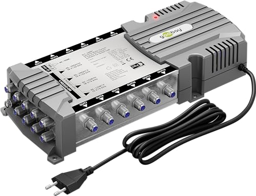 goobay 64881 Sat-Multischalter/Kompakt-Multischalter / 9 Eingänge / 12 Ausgänge / 4K, 8K UHD/DAB+ / für 12 Teilnehmer goobay 64881 Sat-Multischalter/Kompakt-Multischalter / 9 Eingänge / 12 Ausgänge / 4K, 8K UHD/DAB+ / für 12 Teilnehmer von goobay
