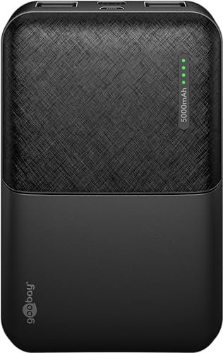 goobay 64961 Powerbank Kompakt 5000mAh / Externes Ladegerät/Power Bank geeignet für Smartphone, Kopfhörer, Tablet/Zwei Geräte gleichzeitig Laden/inkl. Ladekabel/Schwarz goobay 64961 Powerbank Kompakt 5000mAh / Externes Ladegerät/Power Bank geeignet für Smartphone, Kopfhörer, Tablet/Zwei Geräte gleichzeitig Laden/inkl. Ladekabel/Schwarz von goobay