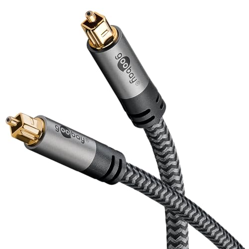 goobay 65307 Toslink Optisches Audio Kabel 5m / Kompatibel mit Soundbar, Stereoanlage, Heimkino, PS4, Xbox/Glasfaser/vergoldeter Anschluss goobay 65307 Toslink Optisches Audio Kabel 5m / Kompatibel mit Soundbar, Stereoanlage, Heimkino, PS4, Xbox/Glasfaser/vergoldeter Anschluss von goobay