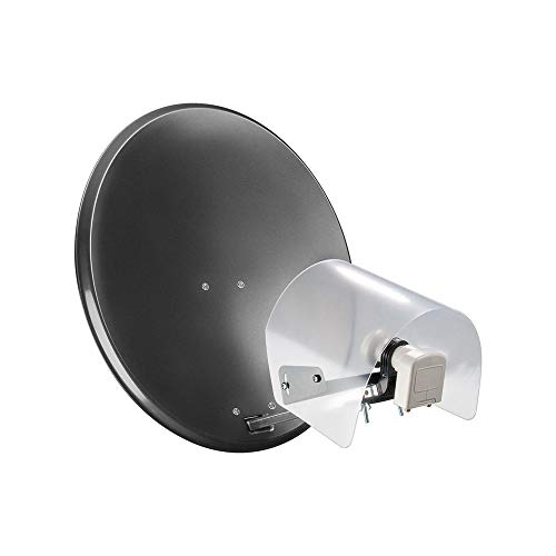 goobay 67190 LNB Wetterschutzhaube , Abdeckung TV Sat Schüssel , Schutzhaube , Wetterschutz vor Regen, Hagel, Vogelkot , Schneeschutz für Sat Schüssel , Mindert Empfangsstörungen von goobay