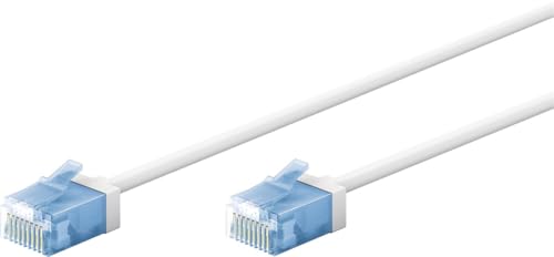 goobay 74302 CAT 6A Patchkabel slim/Ultraflexibles RJ45 CAT 6A Netzwerkkabel U/UTP CU/Dünnes Ethernet Kabel mit kurzen Steckern / 10 Gbit/s LSZH, Knickschutz/weiß 15m goobay 74302 CAT 6A Patchkabel slim/Ultraflexibles RJ45 CAT 6A Netzwerkkabel U/UTP CU/Dünnes Ethernet Kabel mit kurzen Steckern / 10 Gbit/s LSZH, Knickschutz/weiß 15m von goobay