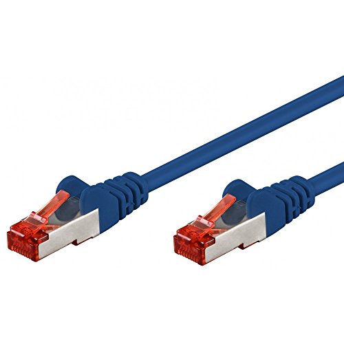 goobay 93211 CAT 6 Patchkabel S/FTP (PiMF) 0,25m blau von goobay