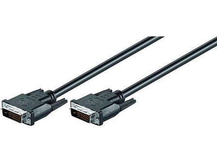 goobay 93573 DVI-D Full HD Dual Link Kabel, vergoldet, 1,8 m Länge von goobay