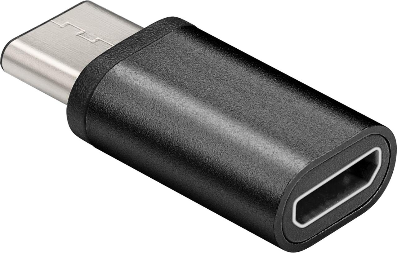 goobay Adapter USB-C/micro-B schwarz von goobay