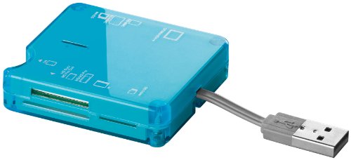 goobay All in 1 externer Kartenleser USB 2.0 blau von goobay