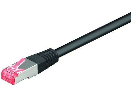 goobay CAT 6 – 300 SSTP PIMF Black 3 m 3 m Black Networking Cable – Networking Cables (3 m, Black) von goobay