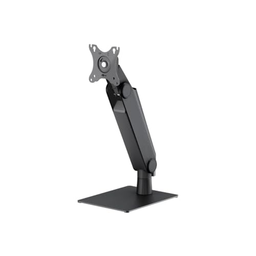 goobay Freistehende Tisch Monitorhalterung für Monitore von 17 bis 32 Zoll (43-81 cm), max. 8 kg, vollbeweglicher Tischständer, VESA 75/100mm, schwarz, 70821 von goobay