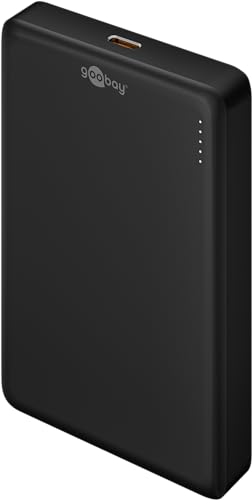 goobay Magnetische Wireless Powerbank 10.000 mAh, kleines tragbares Ladegerät, lädt Apple iPhone, Samsung etc. auf, magnetischer Akkupack, ideal für gleichzeitiges Laden und Telefonieren, 70183 goobay Magnetische Wireless Powerbank 10.000 mAh, kleines tragbares Ladegerät, lädt Apple iPhone, Samsung etc. auf, magnetischer Akkupack, ideal für gleichzeitiges Laden und Telefonieren, 70183 von goobay