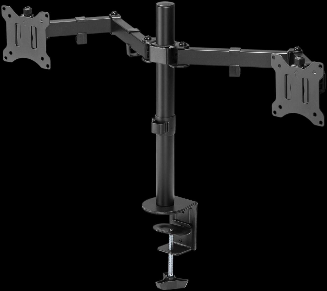 goobay Monitor-Halterung Dual Flex schwarz goobay Monitor-Halterung Dual Flex schwarz von goobay