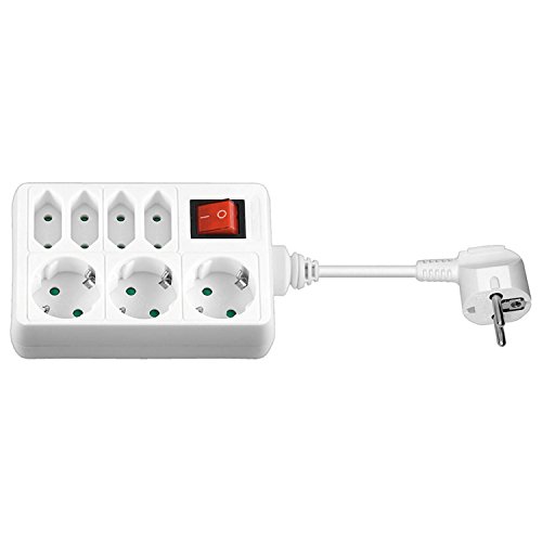 goobay Steckdosenleiste mit Schalter, 3 x Schutzkontakt Buchse, 4 x Euro Buchse goobay Steckdosenleiste mit Schalter, 3 x Schutzkontakt Buchse, 4 x Euro Buchse von goobay