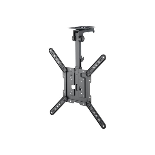 goobay TV-Deckenhalterung für Fernseher von 23 bis 55 Zoll (58 – 140 cm), TV Halterung, max. 20 kg, seitlich schwenkbar, Deckenwinkel einstellbar, mit Hochklapp- und Verriegelungsfunktion, 70824 von goobay