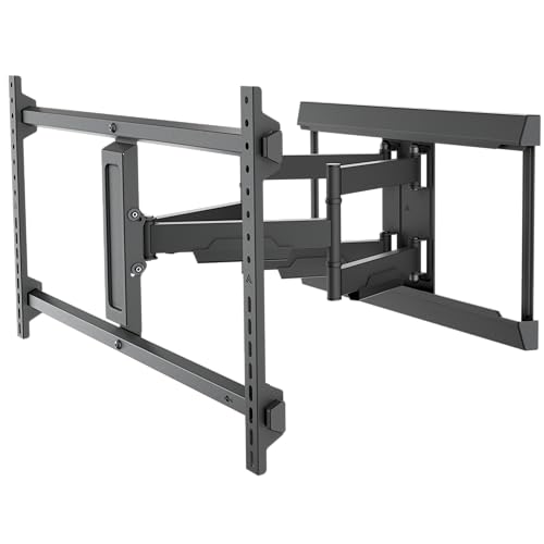 goobay TV-Wandhalterung für Fernseher von 43 bis 90 Zoll (109 – 229 cm), TV Halterung, max. 60 kg, vollbeweglich (schwenkbar, neigbar, seitlich verschiebbar), 71216 von goobay