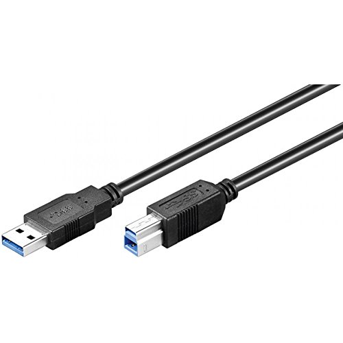 goobay Wentronic USB 3.0 AB 300 HiSpeed, 3 m 3 m USB A USB B schwarz Kabel USB – Kabel USB (3 m, 3 m, USB A, USB B, männlich/männlich, schwarz) von goobay