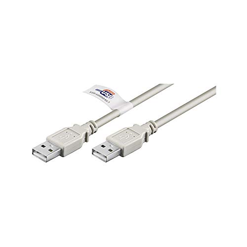 goobay Wentronic USB AA 300 Hispeedcert 2.0 USB Anschlusskabel A/Stecker - A/Stecker 3.0 m, Grau von goobay