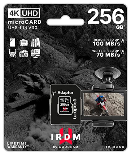 GOODRAM IRDM 256GB M3AA Micro Card UHS I U3 + Adapter von GoodRam