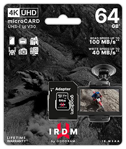 GOODRAM IRDM 64GB M3AA Micro Card UHS I U3 + Adapter von goodram