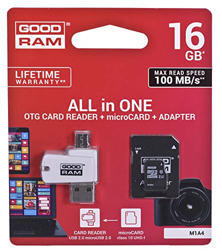 GOODRAM Microsd 16 GB Card Class 10 + Adpter + Card Reader - Blister von goodram