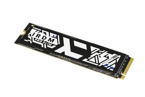 goodram - SSD IRDM PRO Slim Laufwerk mit 2000 GB - 2TB Datenspeicher - PCIe 4X4 M.2 2280 - NVMe - Intern - Speichererweiterung - Laufwerk kompatibel mit PS5 - für PC - Laptop - Gamer - Gaming von GoodRam