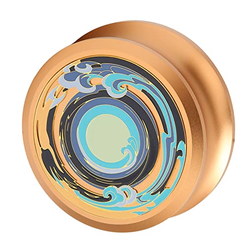 LP Rekord Gewichtsstabilisator für Plattenspieler Matte, Vibrationsdämpfungsaufzeichnung Klemme mit Silikonbodenpad, Professioneller LP Scheibenstabilisator (Gold) von goodstumbler