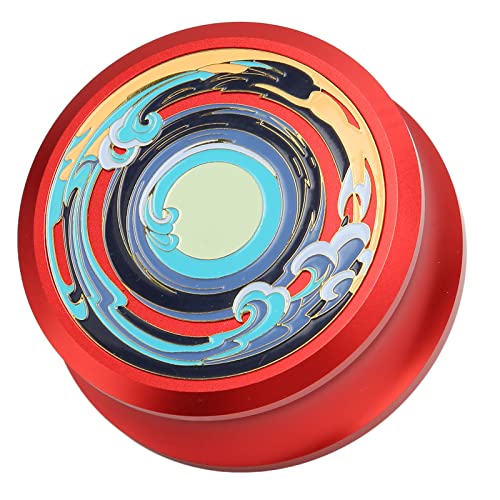LP Rekord Gewichtsstabilisator für Plattenspieler Matte, Vibrationsdämpfungsaufzeichnung Klemme mit Silikonbodenpad, Professioneller LP Scheibenstabilisator (Rot) von goodstumbler