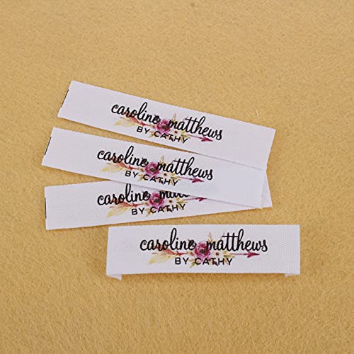 Individuelle Personalisieren Baumwolle Label,Tuch Etiketten Handgemachte Label Falten Tags,Stoff Etiketten Label Personalisiert (Flugzeug,50 pcs) von gors