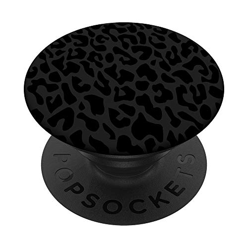 Schwarz Leopardenmuster PopSockets mit austauschbarem PopGrip von gossip rag