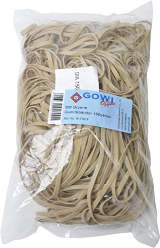 keine Marke 01700.5 Gummibänder 150x4mm, 500g von gowioffice