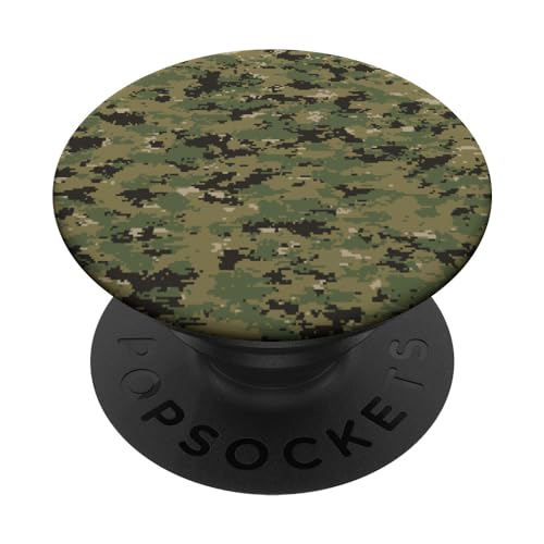 Fatigue Green Camo Gemusterte Wüstentarnung PopSockets mit austauschbarem PopGrip von grafikGear