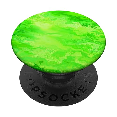 Grüne abstrakte Kunst PopSockets mit austauschbarem PopGrip von grafikGear