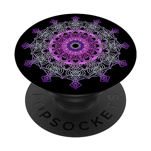 Lila Mandala PopSockets mit austauschbarem PopGrip Lila Mandala PopSockets mit austauschbarem PopGrip von grafikGear