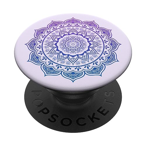 Lila Mandala PopSockets mit austauschbarem PopGrip Lila Mandala PopSockets mit austauschbarem PopGrip von grafikGear