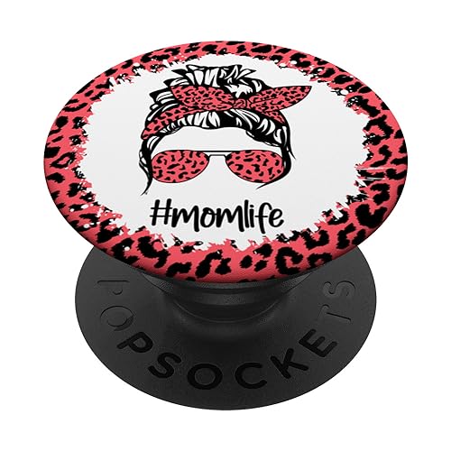 Mama Korallenroter Leopard #momlife PopSockets mit austauschbarem PopGrip Mama Korallenroter Leopard #momlife PopSockets mit austauschbarem PopGrip von grafikGear