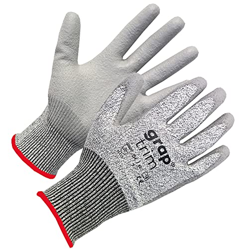 grap trim inapa: Arbeitshandschuhe (12 Paar), Schnittschutz, luftdurchlässig, grau, Gr. 7 (S) von grap