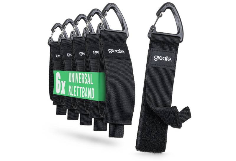 greate. 6x Verlängerungskabel Organizer & Aufhänger bis 22kg - Klettband Verlängerungskabel von greate.