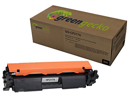 green gecko Toner ersetzt HP CF217A | für HP Laserjet Pro M 102, M 130, M 132, Laserjet Pro Ultra M134 | Schwarz von green gecko