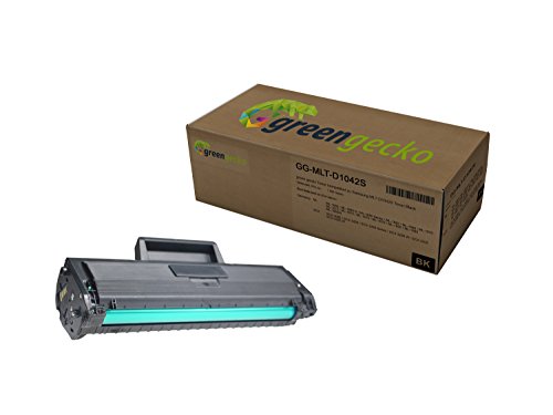 green gecko Toner ersetzt Samsung MLT-D1042S, D1042S, 1042S - 1.500 Seiten - für Samsung ML-1660, ML-1665, ML-1672, ML-1674, ML-1678, ML-1860, SCX-3000, SCX-3200, SCX-3205 – schwarz, neuster Chip! von green gecko