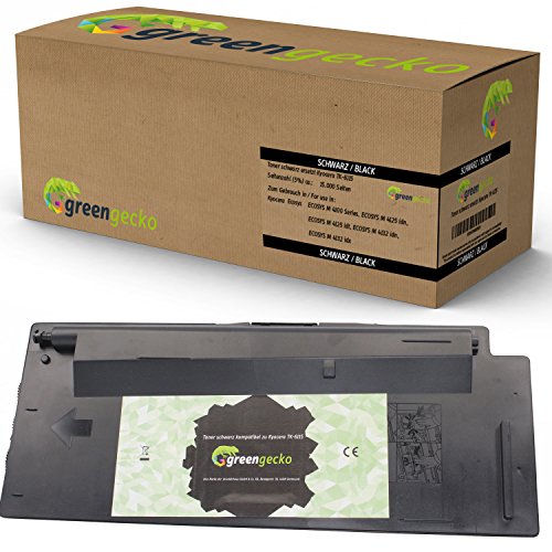 green gecko Toner schwarz kompatibel zu Kyocera TK-6115 l 1T02P10NL0 I Für Kyocera ECOSYS M 4100 Series, ECOSYS M 4125 idn I IDT, ECOSYS M 4132 idn I idx Druckerpatrone, inkl Resttonerbehälter von green gecko